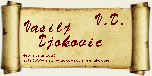 Vasilj Đoković vizit kartica